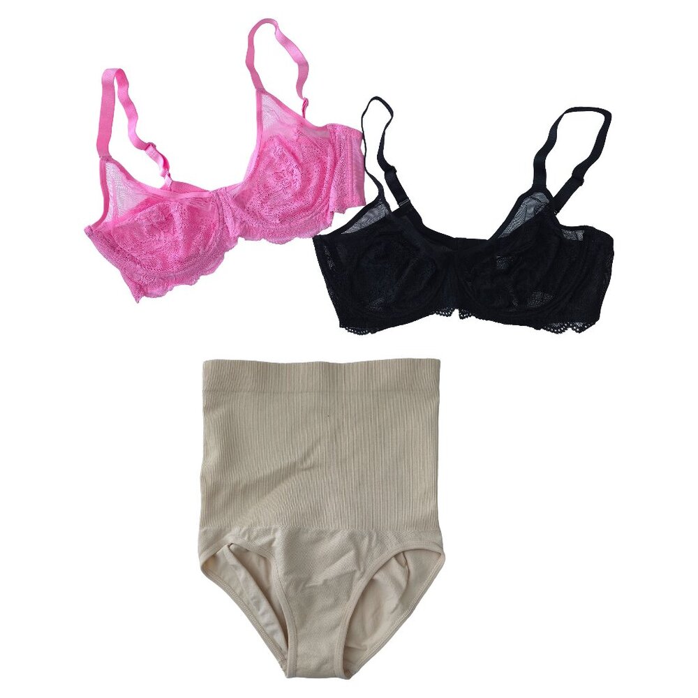 NEW Shecurve Bra & Panty Set - 3-Piece Pack
